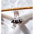 Kép 3/3 - Japán delica gyöngy/cseh kristály/ásvány gyöngy harangvirág fülbevaló 