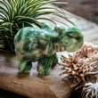 Kép 1/2 - Jade zöld pettyes elefánt