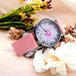 Kép 2/3 - Quartz női óra pink virág számlappal 