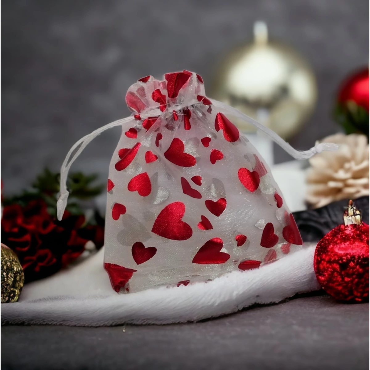 Organza szütyő love