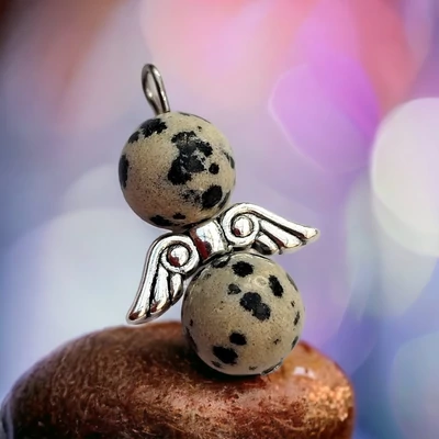 Angelit angyalka/ajándékkísérő dalmata jaspis