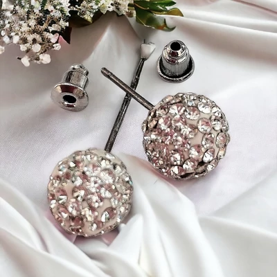 Shamballa fülbevaló ezüst 