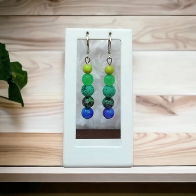 Regalit/jade/lávakő/crezyachát fülbevaló 010114131 