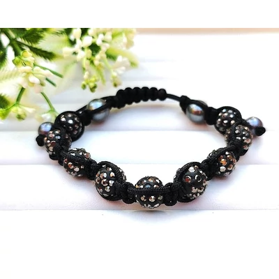 Shamballa karkötő zsinóros állítható 001910